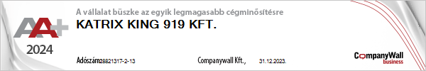 Katrix King 919 - cégminősítés